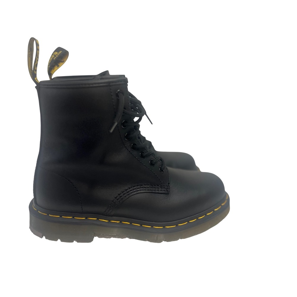 Dr. Martens Ambury Black Leather Work Boots Slip Resistant EH Safety Mens 8 L338 - Picture 3 of 9